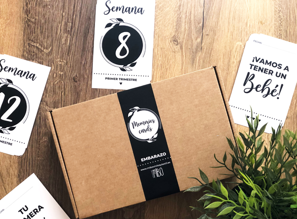 Tarjetas embarazo packaging