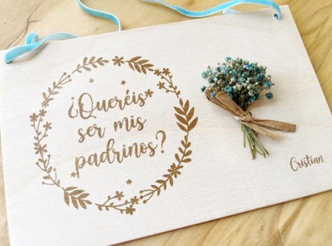 quereis ser mis padrinos placa de madera regalo padrinos como pedir a que sean padrinos madrina