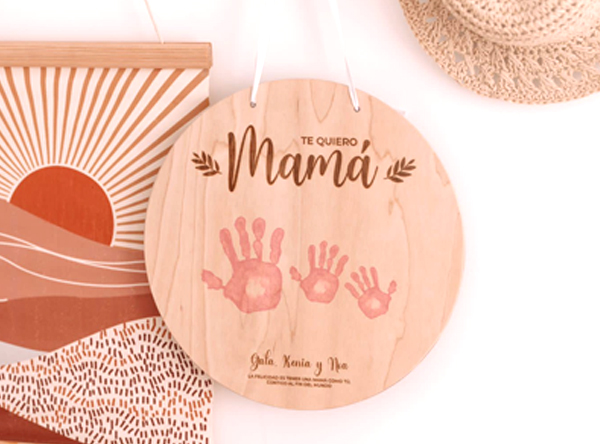 regalo personalizado para el dia de la madre placa de madera para mama original