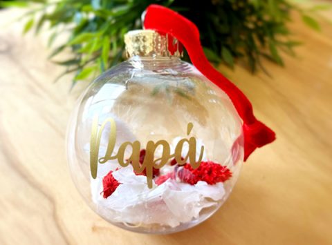 bola de navidad personalizada con flores preservadas bola de navidad 2022 bola de navidad original bola de navidad rellenable bola de navidad tendencia