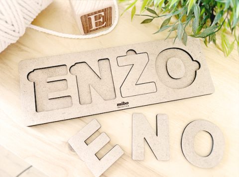 puzzle nombre bebe en madera metodo montessori puzzle personalizado aprender escribir letras puzzle nombre bebe en madera