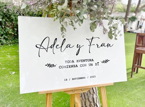 cartel bienvenidos boda entrada a la ceremonia cartel de bienvenidos