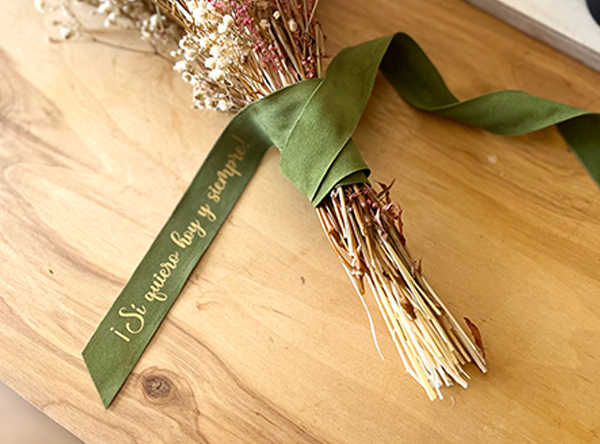 cinta terciopelo personalizada ramo novia ramo damas de honor ramo mejor amiga ramo mama boda