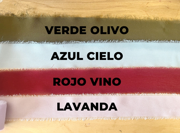 COLORES CINTA MARCASITIOS METACRILATO