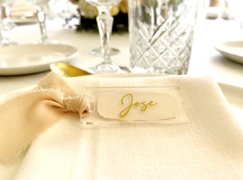 marcasitio boda en metacrilato en oro elegante boda detalles boda