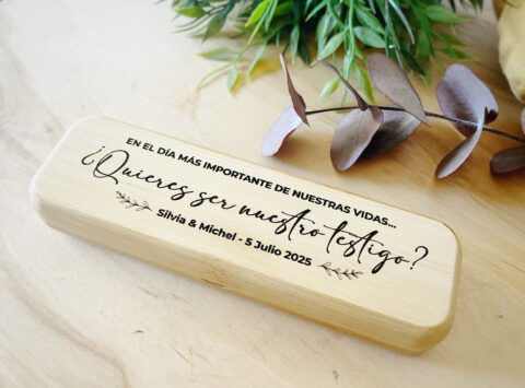 boligrafos testigos quieres ser mi testigo regalo testigos boda personalizado detalle testigos caja boligrafos bod