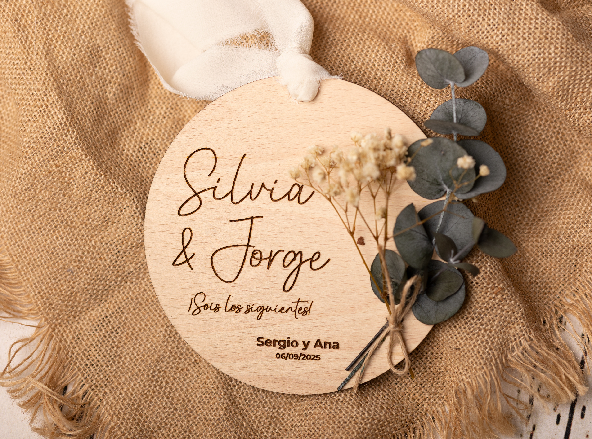 sois los siguientes con flores preservadas placa sois los siguientes en casarse regalo boda amiga detalle boda