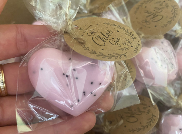jabon personalizado corazon detalle bautizo