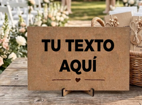 Cartel totalmente personalizado para boda